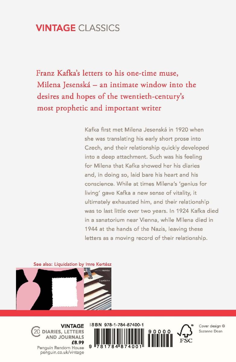Letters to Milena (Rückseite)
