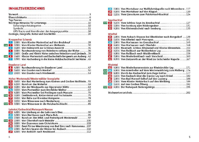 ROTHER Wanderführer Westerwald (Innenansicht)