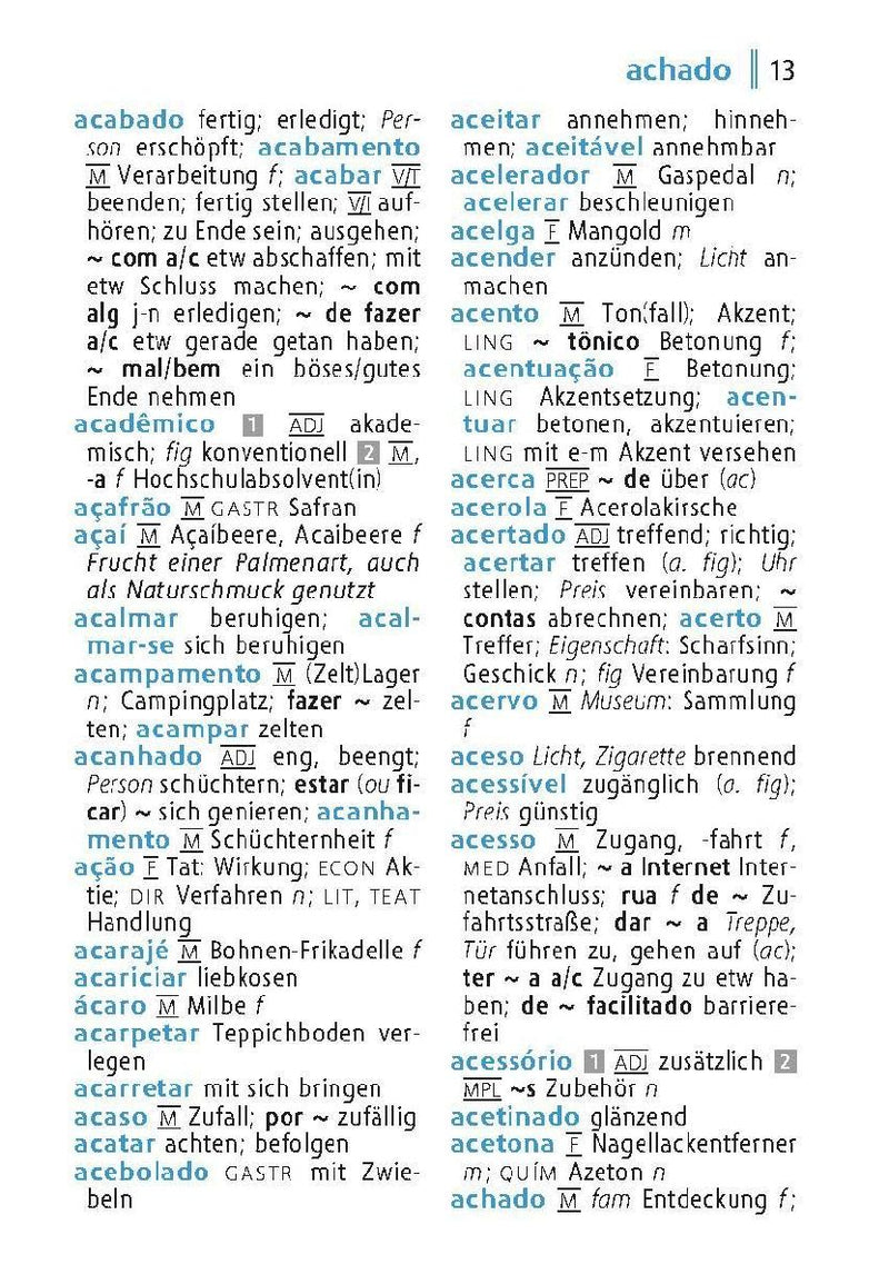 Langenscheidt Universal-Wörterbuch Brasilianisches Portugiesisch (Innenansicht)