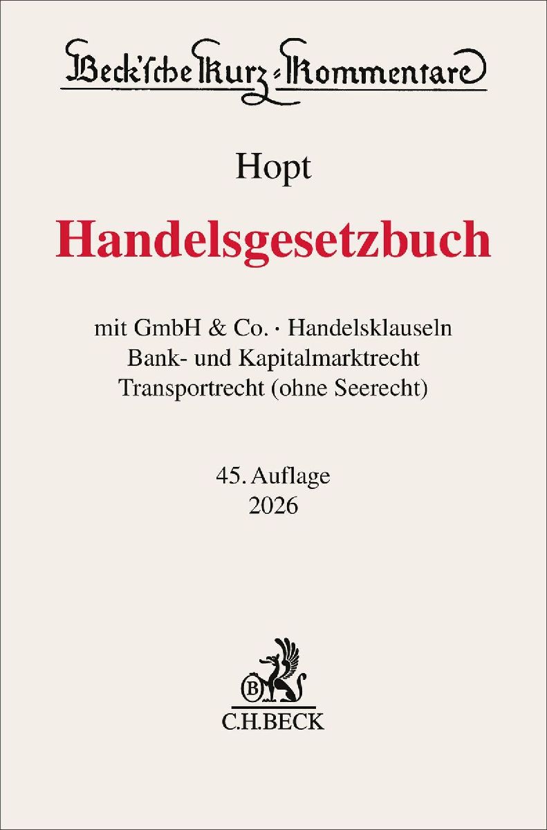 Handelsgesetzbuch. HGB