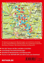 ROTHER Wanderführer Fränkische Schweiz. 50 Touren im Frankenjura - mit Oberem Maintal, Hersbrucker Schweiz und Nürnberger Land (Rückseite)