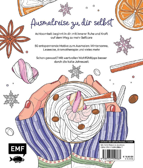 Ausmalreise Selfcare im Winter