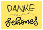 Danke. 18 kalligrafische Postkarten im Vintage-Karton (Innenansicht)