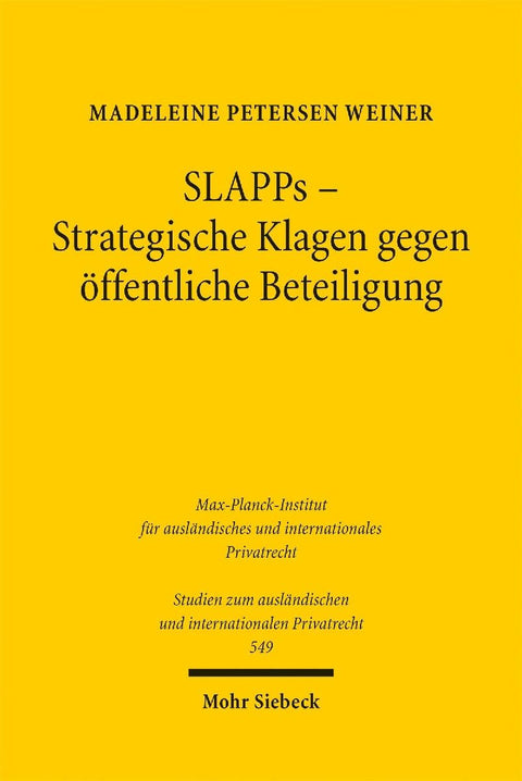 SLAPPs - Strategische Klagen gegen öffentliche Beteiligung