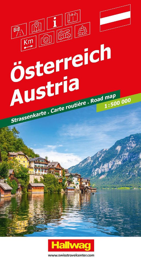 Hallwag Strassenkarte Österreich 1:500.000