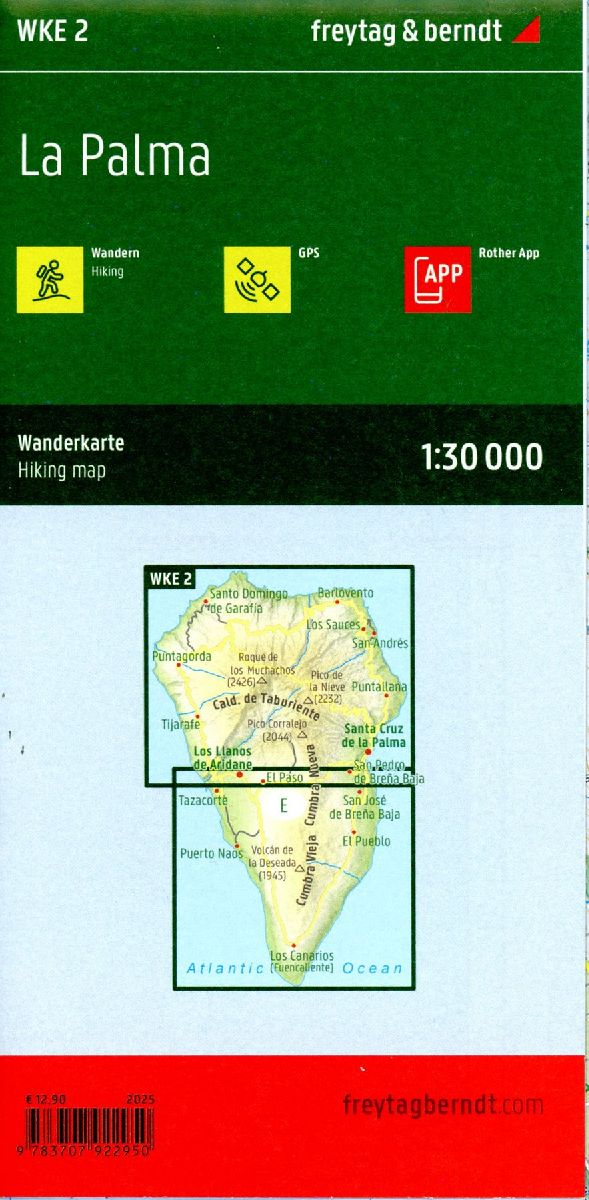 freytag & berndt Wanderkarte WKE 2 La Palma 1:30.000 (Innenansicht)