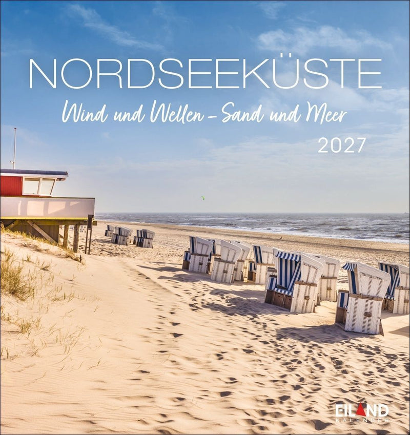 Nordseeküste Postkartenkalender 2027 - Wind und Wellen - Sand und Meer