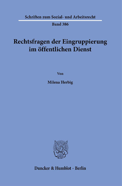 Rechtsfragen der Eingruppierung im öffentlichen Dienst