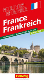 Hallwag Strassenkarte Frankreich 1:1 Mio.
