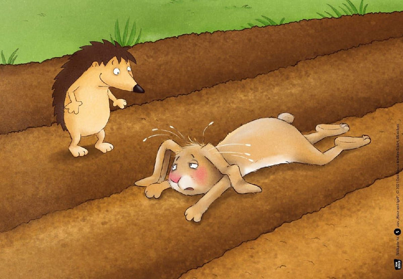 Hase und Igel. Kamishibai Bildkartenset (Innenansicht)