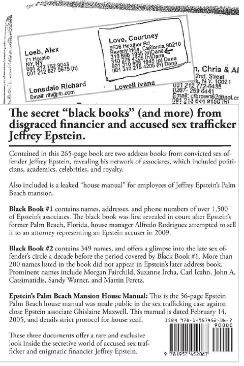 Jeffrey Epstein's Secret "Black Books"