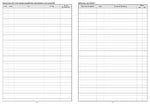 Klassenbuch "Standard", Umschlagfarbe: grün (Innenansicht)