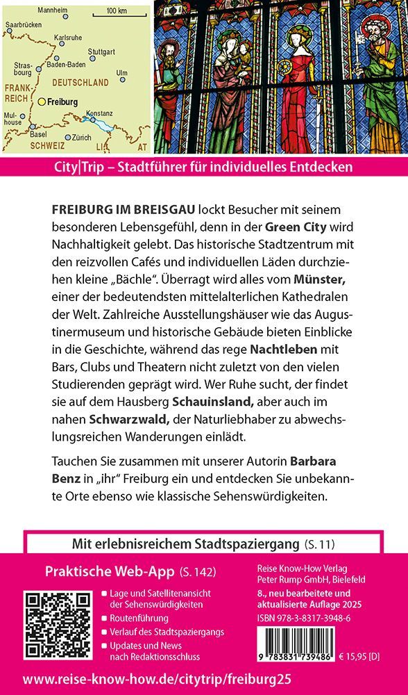 Reise Know-How CityTrip Freiburg (Rückseite)