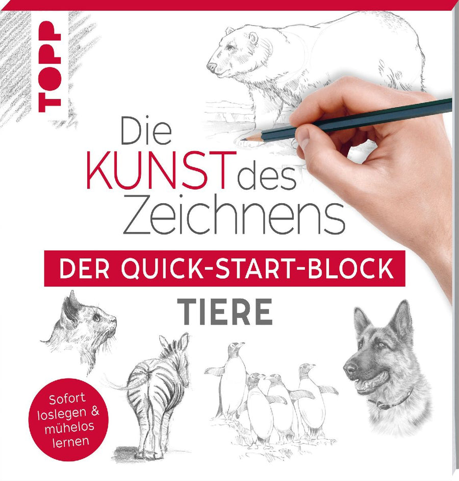 Die Kunst des Zeichnens Tiere. Der Quick-Start-Block