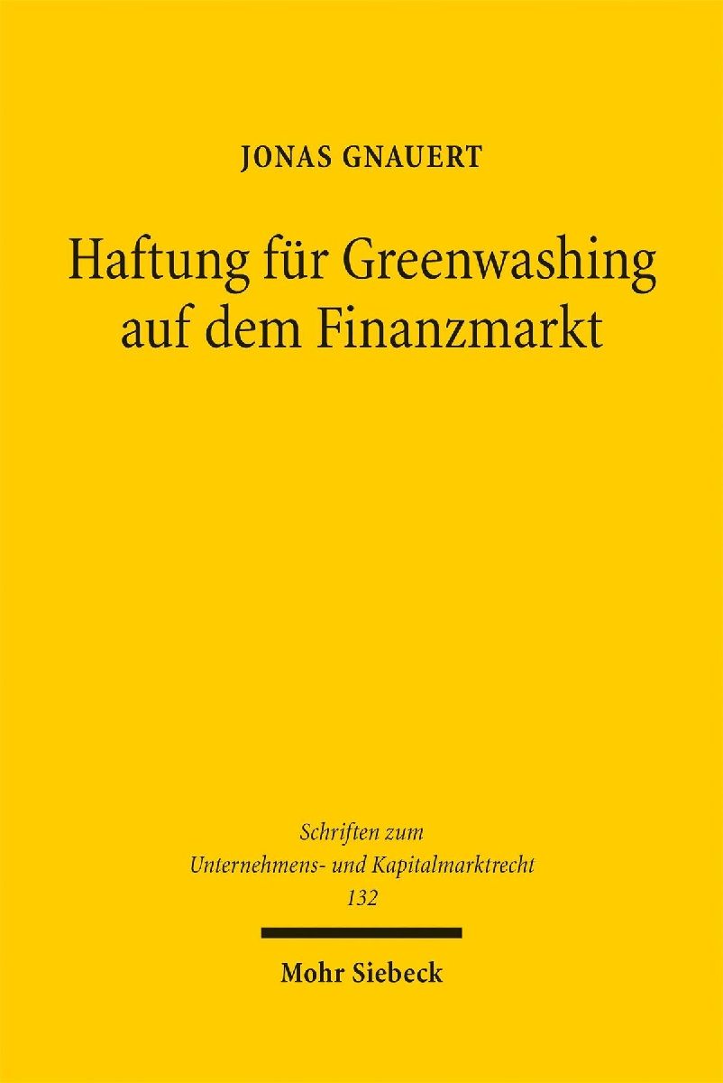 Haftung für Greenwashing auf dem Finanzmarkt
