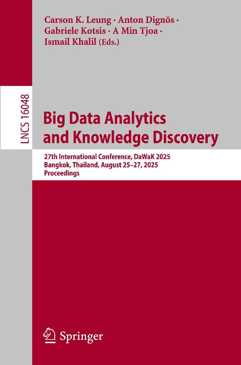 Big Data Analytics and Knowledge Discovery