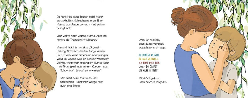 Jeder darf mal weinen, Milo (Innenansicht)