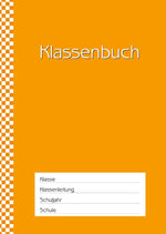 Klassenbuch "Standard", Umschlagfarbe: orange