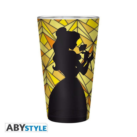 DISNEY - Large Glass - 400ml - The Beauty & the Beast : Belle