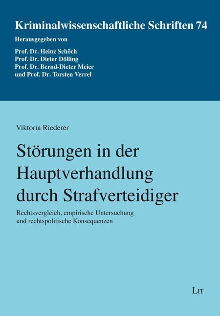 Störungen in der Hauptverhandlung durch Strafverteidiger