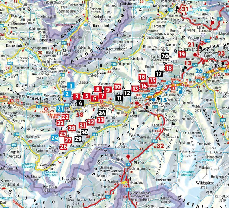 ROTHER Wanderführer Lechtaler Höhenweg - Verwall-Runde (Innenansicht)