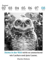 Der literarische Eulenkalender 2027 (Innenansicht)