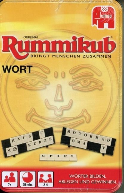 Original Rummikub WORT Kompakt in Metalldose