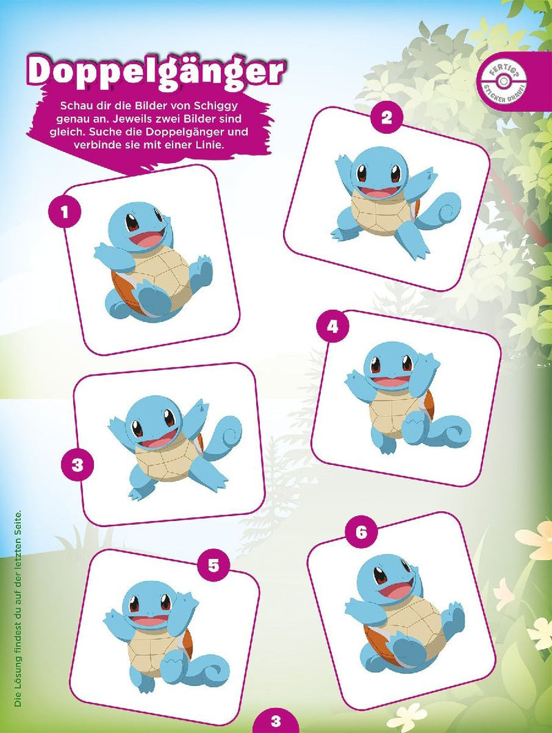Pokémon Junior: 1001 Sticker - Stickern - Rätseln - Ausmalen (Innenansicht)