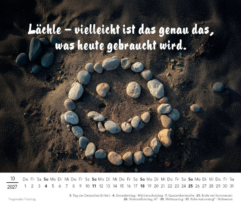 Der kleine Kalender zum Lächeln 2027 (Innenansicht)