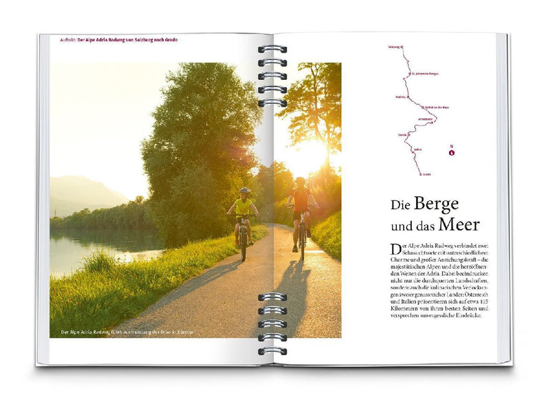 KOMPASS Radreiseführer Alpe Adria Radweg (Innenansicht)