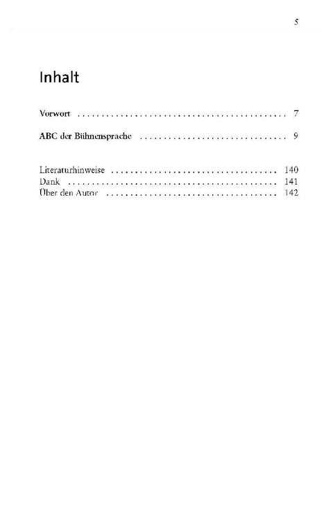 ABC der Bühnensprache
