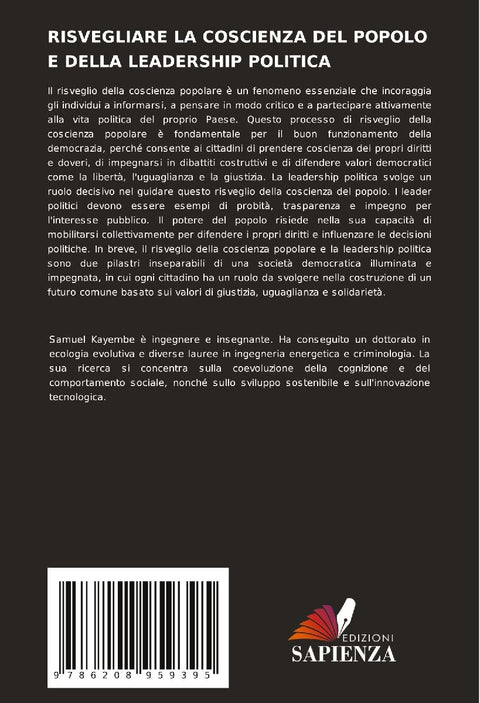 RISVEGLIARE LA COSCIENZA DEL POPOLO E DELLA LEADERSHIP POLITICA