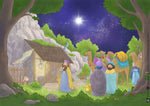 Die drei Weisen suchen das Jesus-Kind. Kamishibai Bildkartenset (Innenansicht)