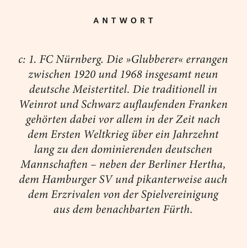 Fußball-Quiz (Innenansicht)