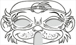 Abenteuer-Masken zum Ausmalen