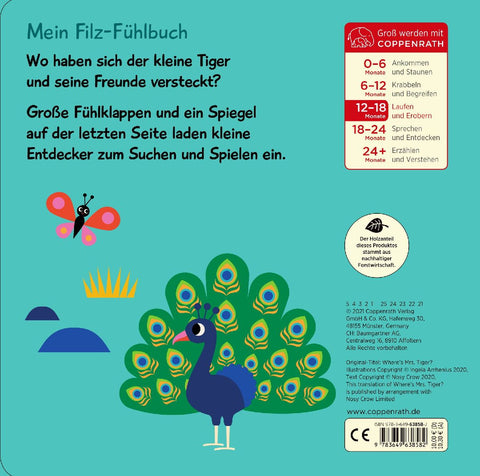 Mein Filz-Fühlbuch: Kuckuck, kleiner Tiger!