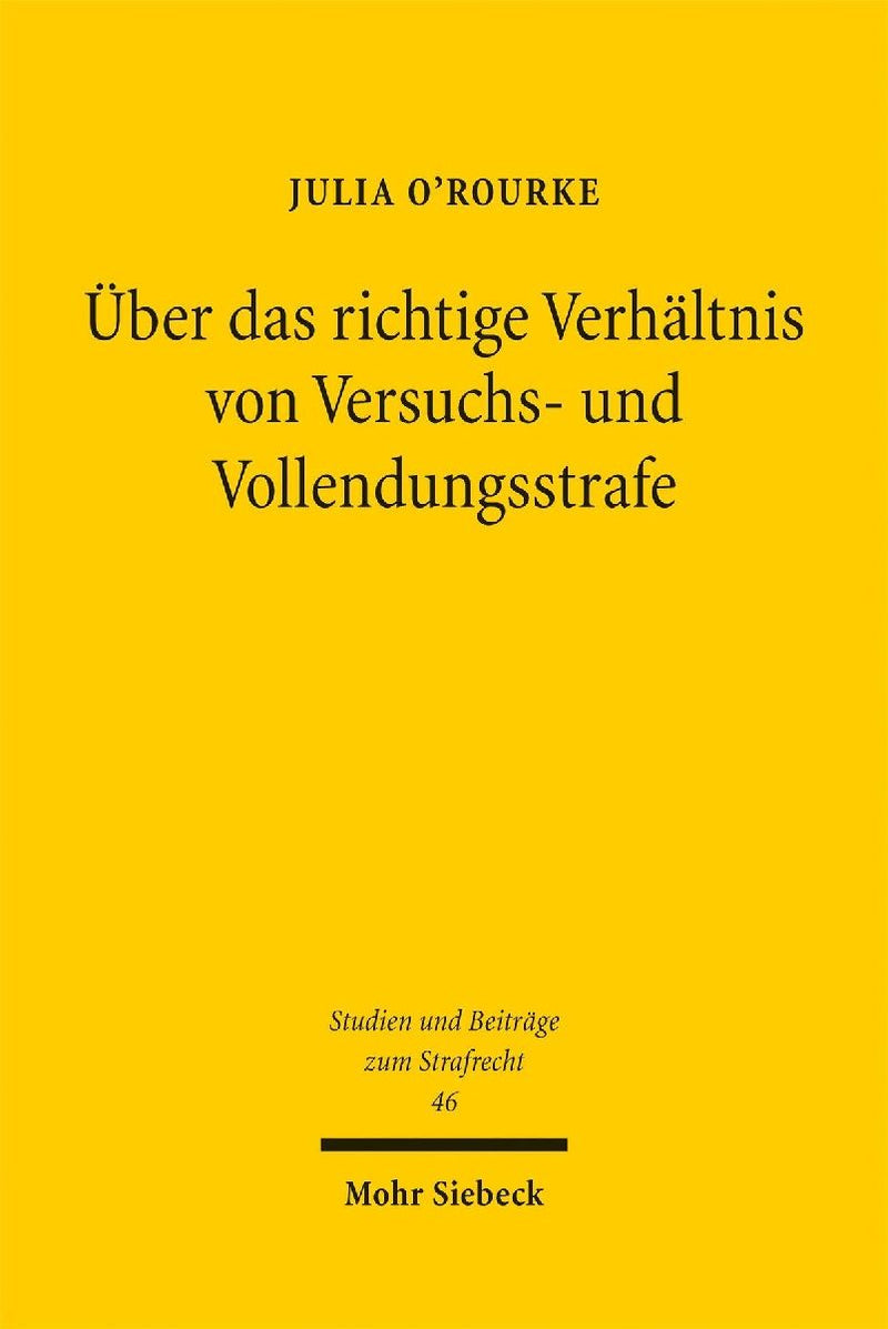 Über das richtige Verhältnis von Versuchs- und Vollendungsstrafe