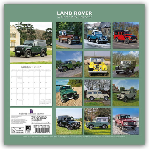 Land Rover 2027 - 16-Monatskalender
