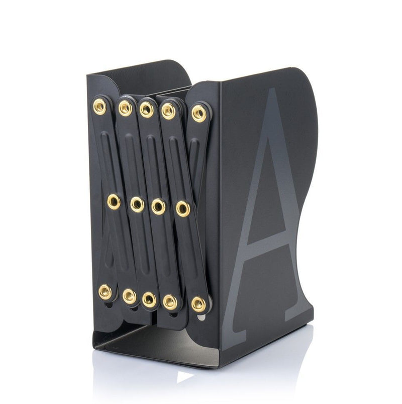 MyLibrary Flexibles A-Z Metall-Buchregal (schwarz)