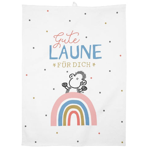 Sheepworld 47091 Geschirrtuch Gute Laune