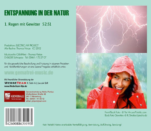 Der Klang der Natur - Regen mit Gewitter (ohne Musik)
