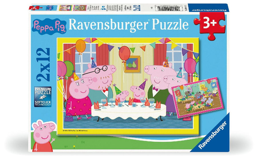 Kinderpuzzle 2x12 Teile - Peppa Wutz - Zeit zu feiern!