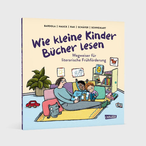 Wie kleine Kinder Bücher lesen