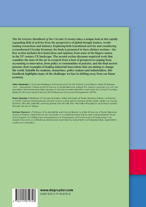 Handbook of the Circular Economy
