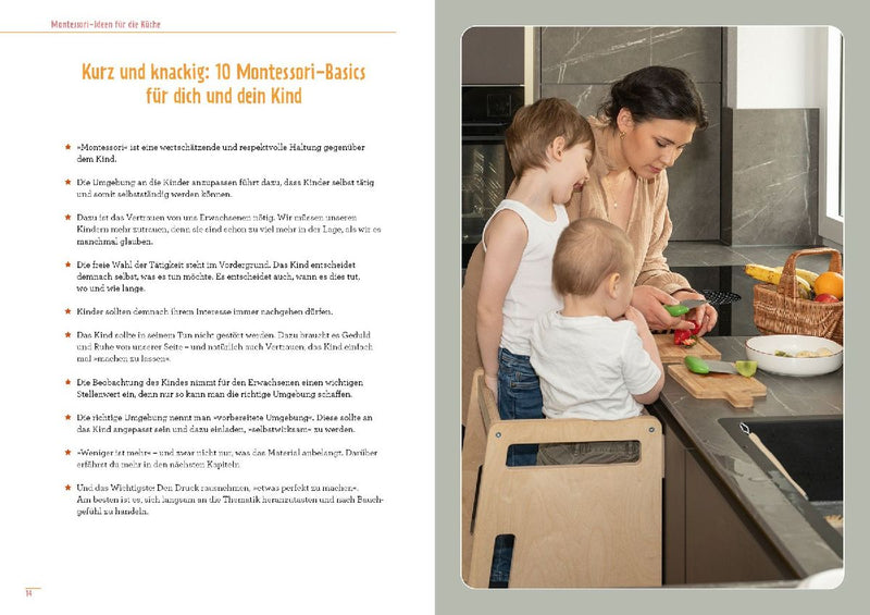 Montessori-Ideen für die Küche - Kochen mit Kindern (Innenansicht)