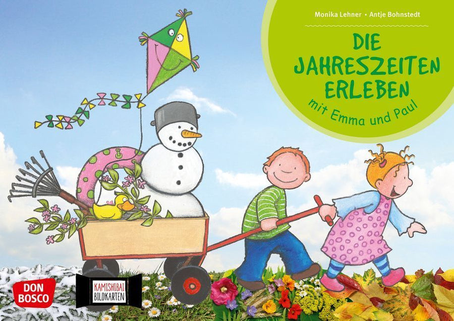 Die Jahreszeiten erleben mit Emma und Paul. Kamishibai Bildkartenset.