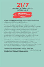 21/7 Einundzwanzig Tage - Sieben Kilo