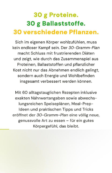Der 30-Gramm-Plan