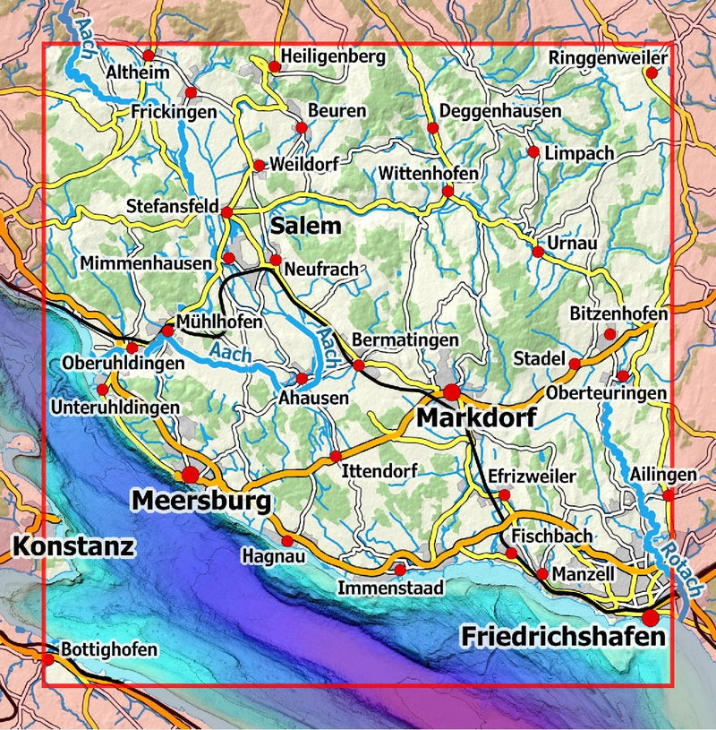 Bodensee Mitte 1 : 25 000, Blatt 53-529 (Innenansicht)