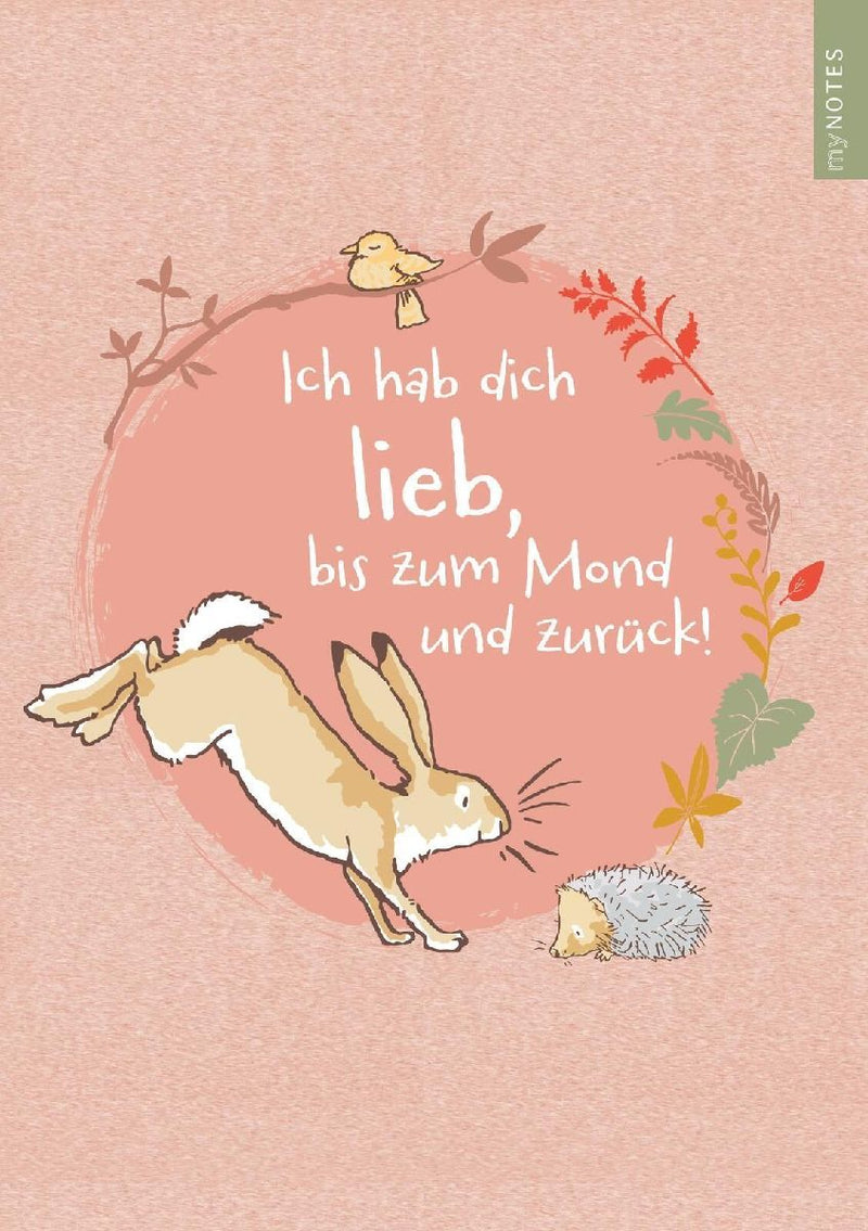 myNOTES Papeterie: Weißt du eigentlich, wie lieb ich dich hab? Notizbuch A4 (Innenansicht)